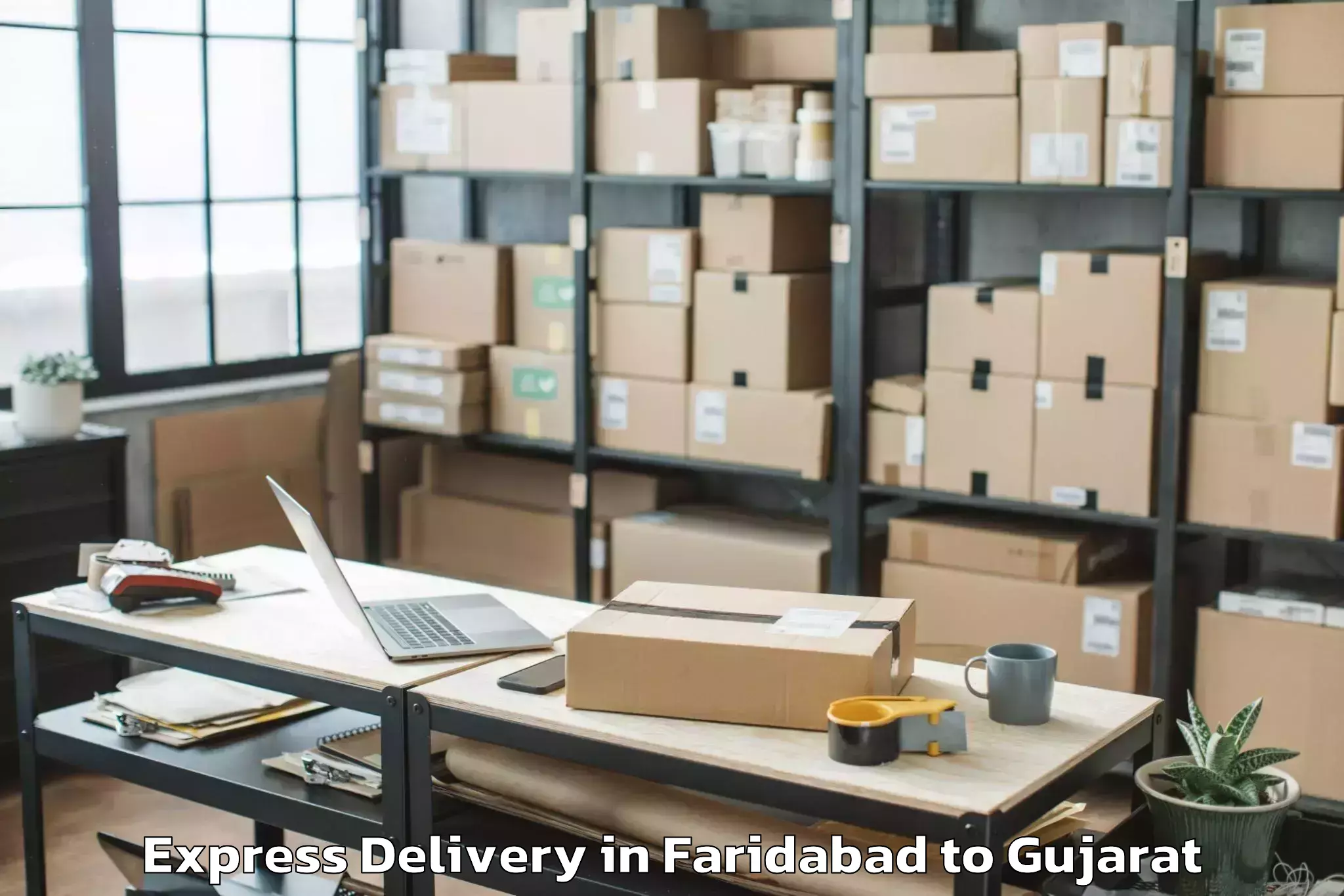 Hassle-Free Faridabad to Damnagar Express Delivery